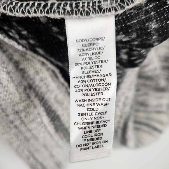 Loft Marled Mixed Media Knit Sweater Womens Size Large L - Picture 4 of 4